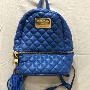 Mini Bebe blue backpack purse